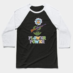 Flower Power Baseball T-Shirt